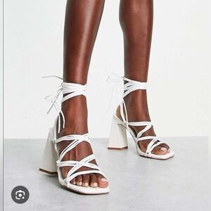 Simmi London Paris Heeled Sandals With Ankle Ties